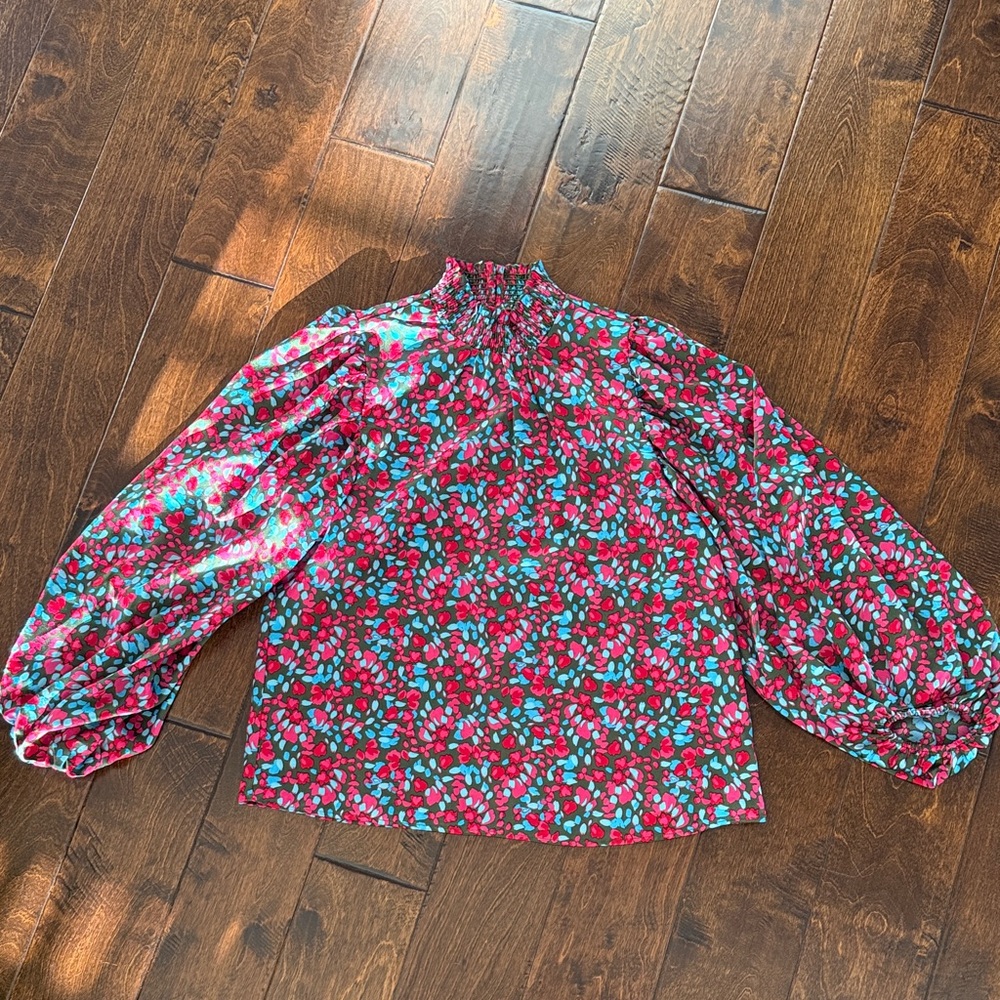 Sugarlips Floral Blouse - Red and Green